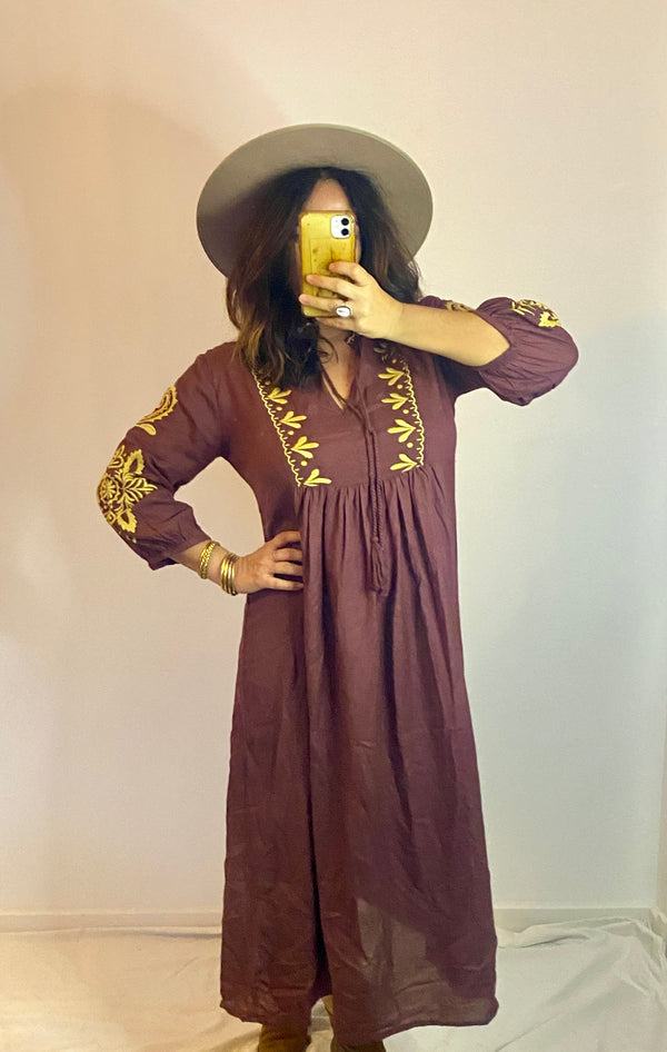 Robe Bohème coton