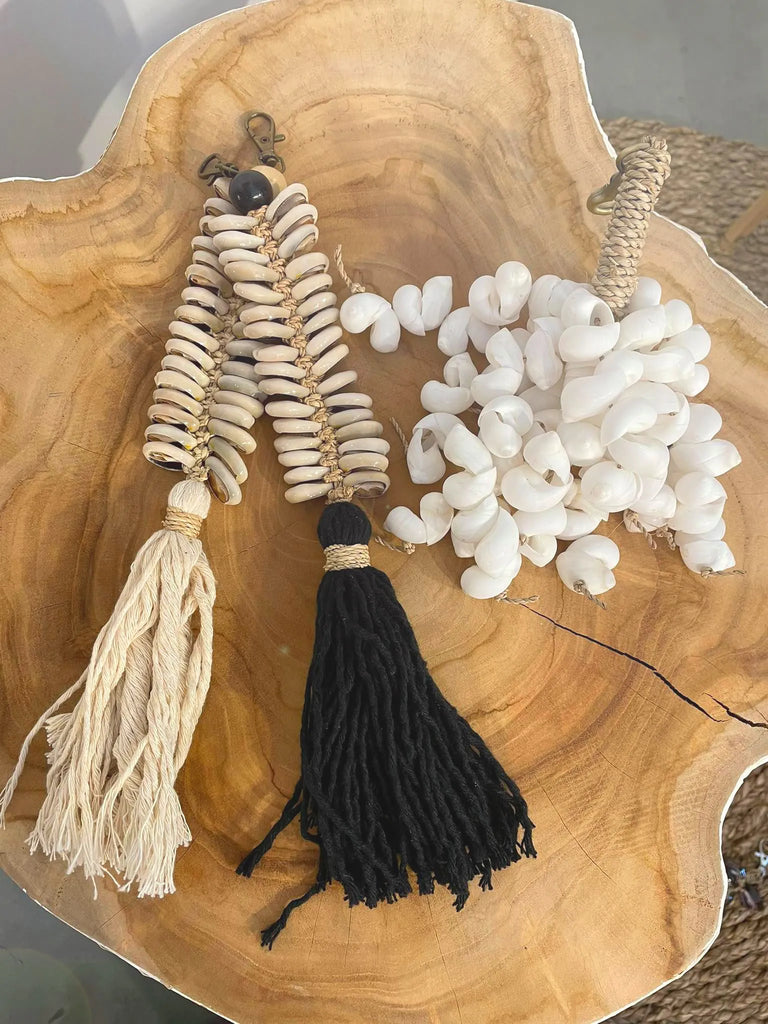 Porte-Clés Pompon Cowrie