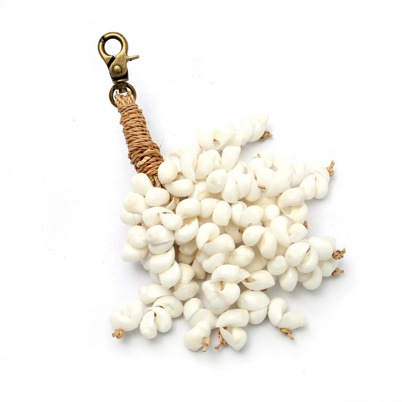 Porte-Clés Pompon Cowrie