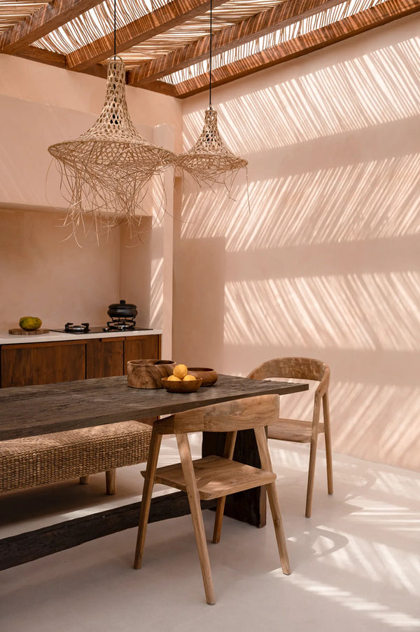 Suspension en Rotin - Naturel - M