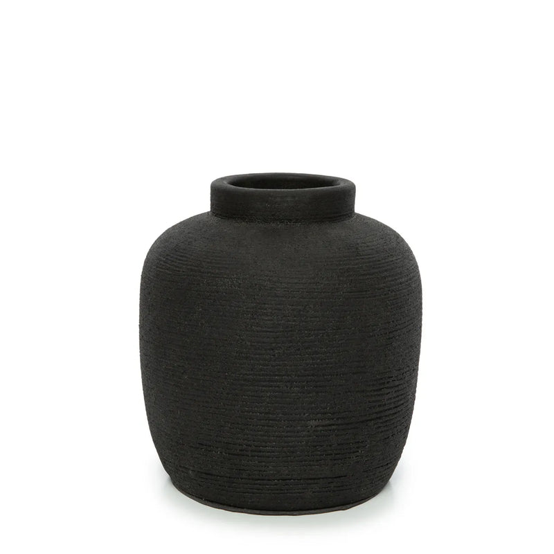 Vase Terracotta  - Noir - M