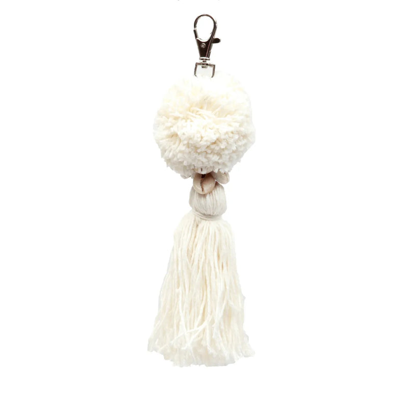 Porte-clés Pompon en Coton