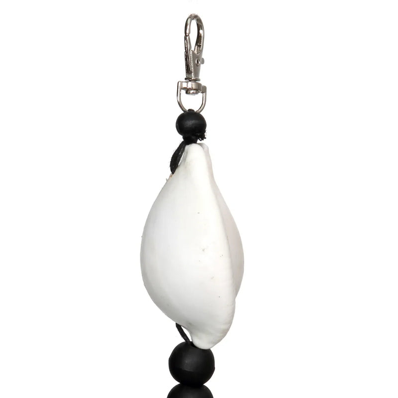 Porte clef Bois, Coton, Coquillage