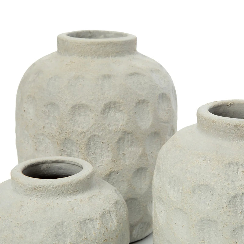 Vase en Terracotta effet Beton - L