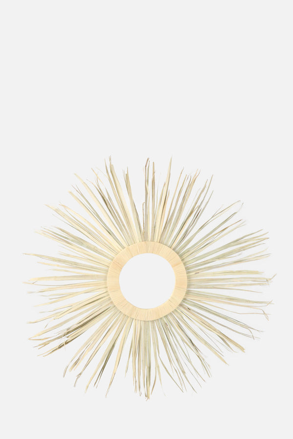 SUN MIRROR RAFFIA AND PALM TREE