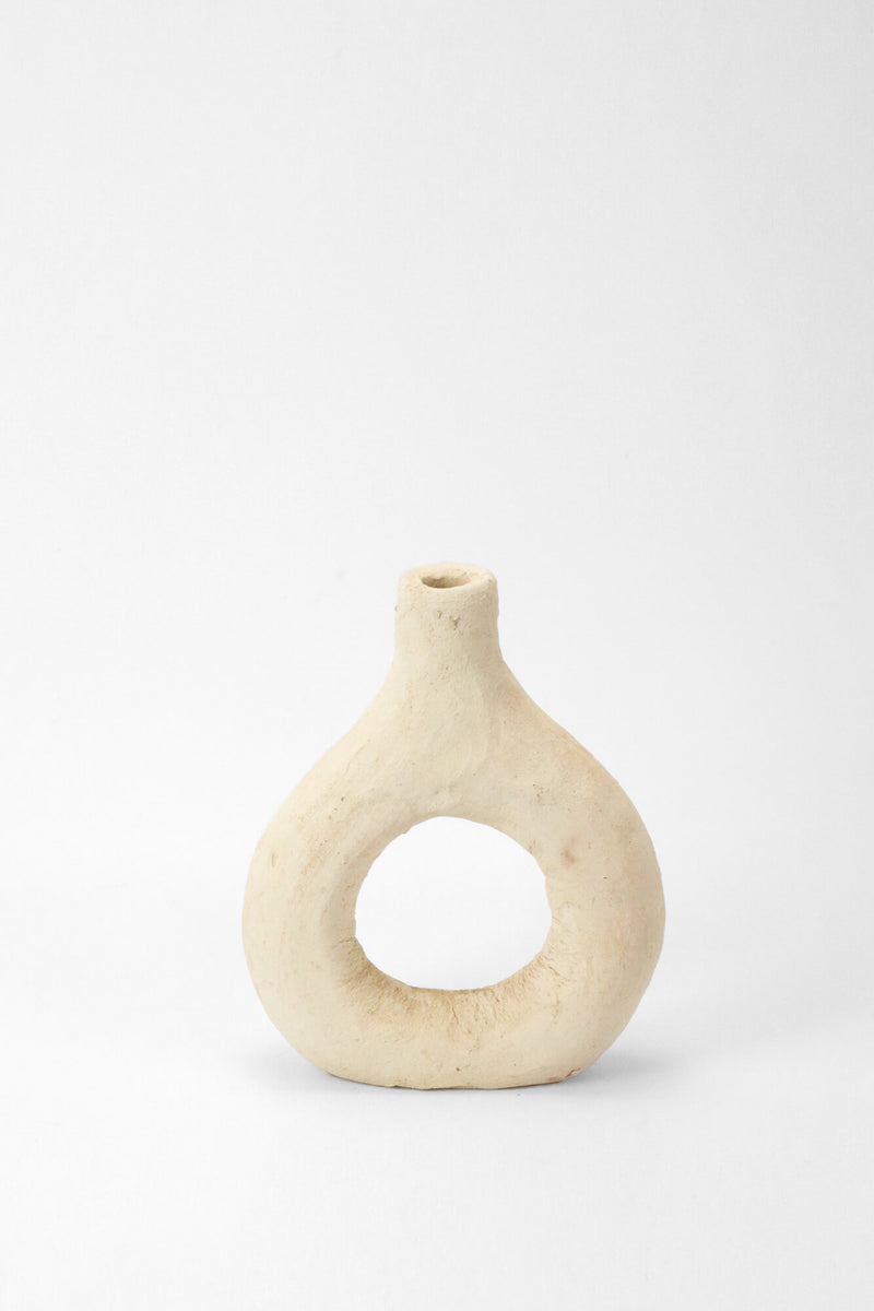 ROUNDED RAW TAMEGROUTE POTTERY VASE